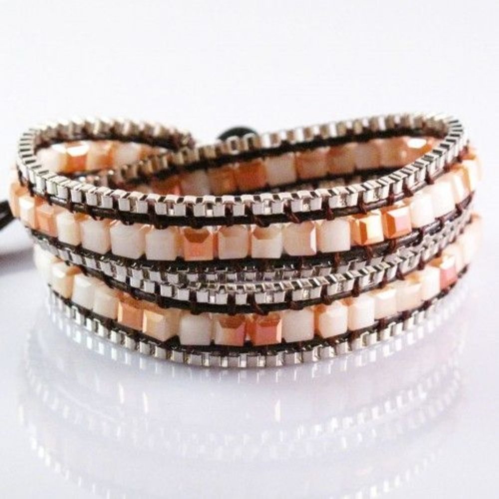NEW Handmade Double Wrap Bracelet Choker Necklace